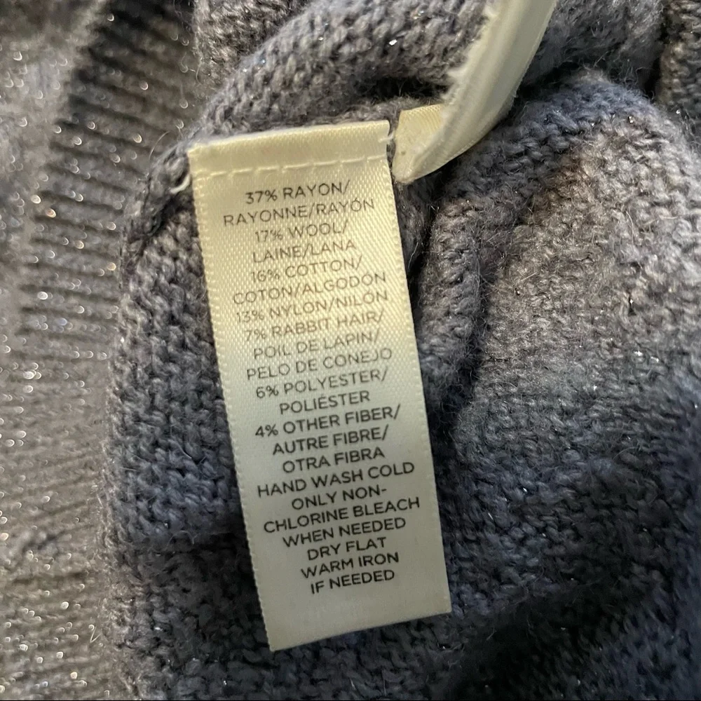 LOFT Shimmer Cable Knit Sweater - Picture 4 of 4